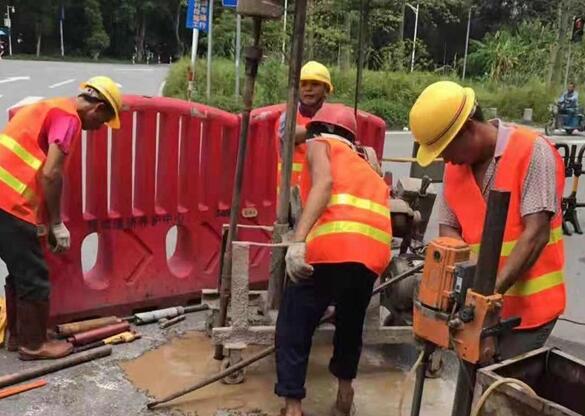公安一路面注浆加固
